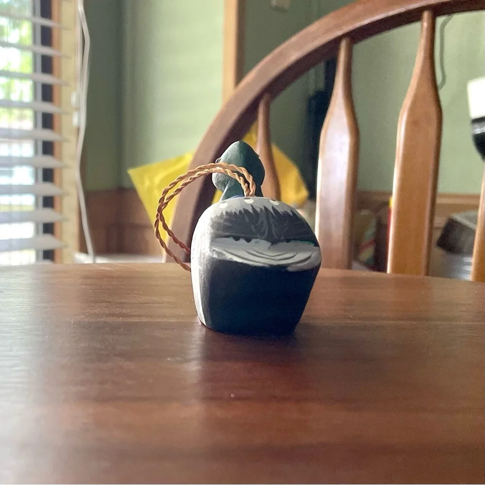 *VINTAGE* Mallard Duck Ornament - Wood - Christmas - Decor - 4.5” x 1.25” x 2.5” - Picture 4 of 6